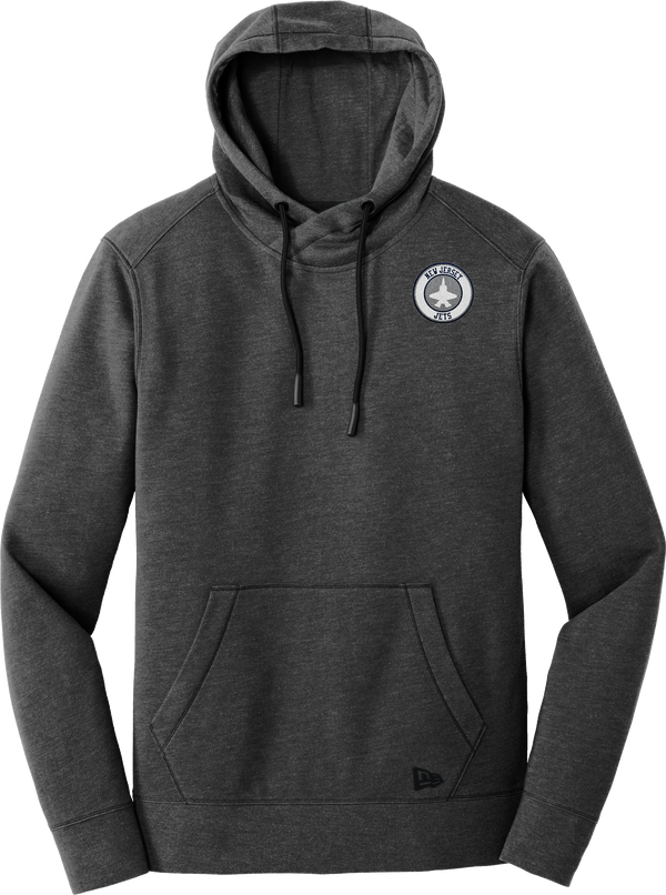 NJ Jets New Era Tri-Blend Fleece Pullover Hoodie