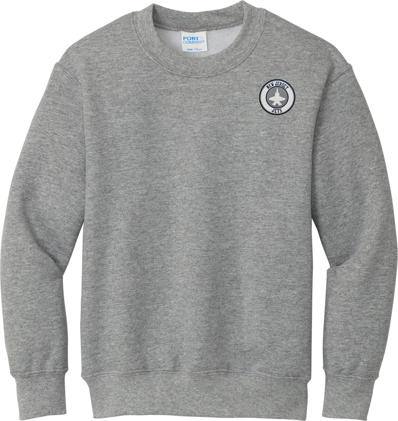 NJ Jets Youth Core Fleece Crewneck Sweatshirt