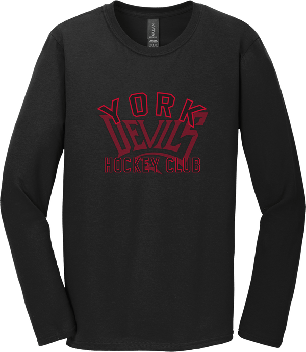 York Devils Softstyle Long Sleeve T-Shirt