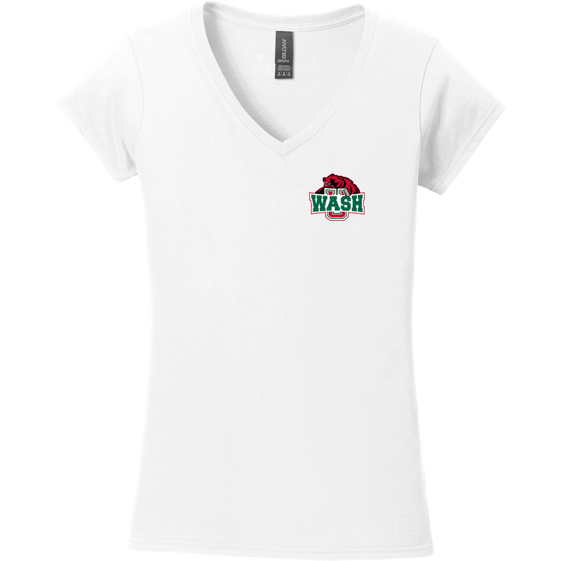 Wash U Softstyle Ladies Fit V-Neck T-Shirt