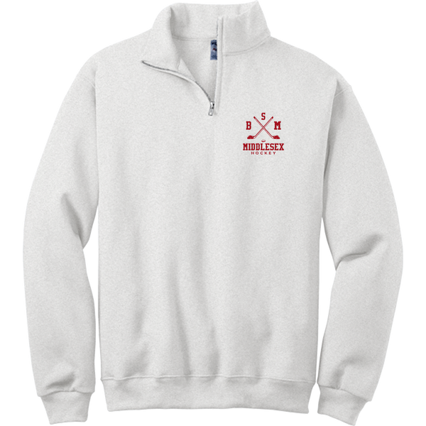 BSM Middlesex NuBlend 1/4-Zip Cadet Collar Sweatshirt