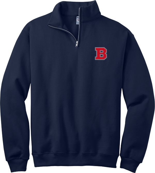 CT Bobcats NuBlend 1/4-Zip Cadet Collar Sweatshirt