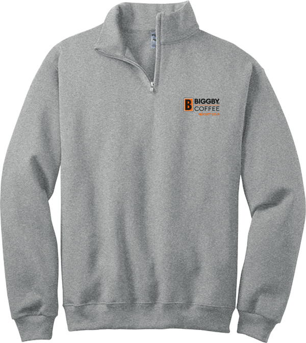 Biggby Coffee Hockey Club NuBlend 1/4-Zip Cadet Collar Sweatshirt