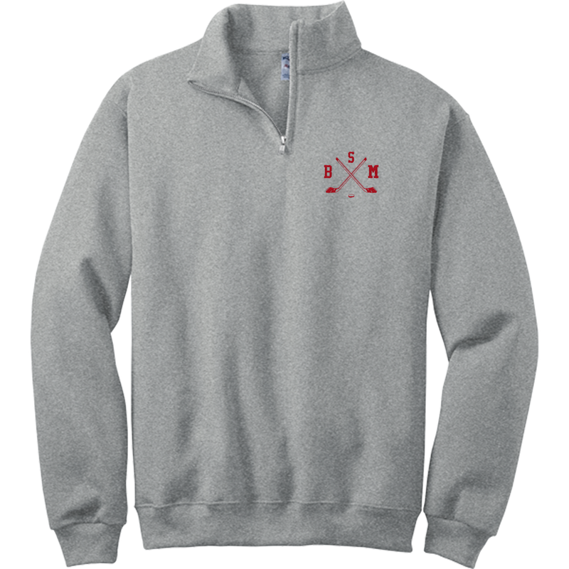 BSM Hockey NuBlend 1/4-Zip Cadet Collar Sweatshirt