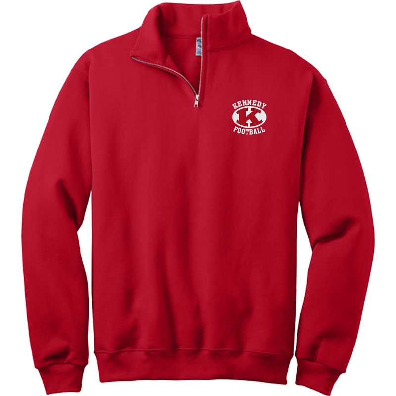 JFK Knights Football NuBlend 1/4-Zip Cadet Collar Sweatshirt