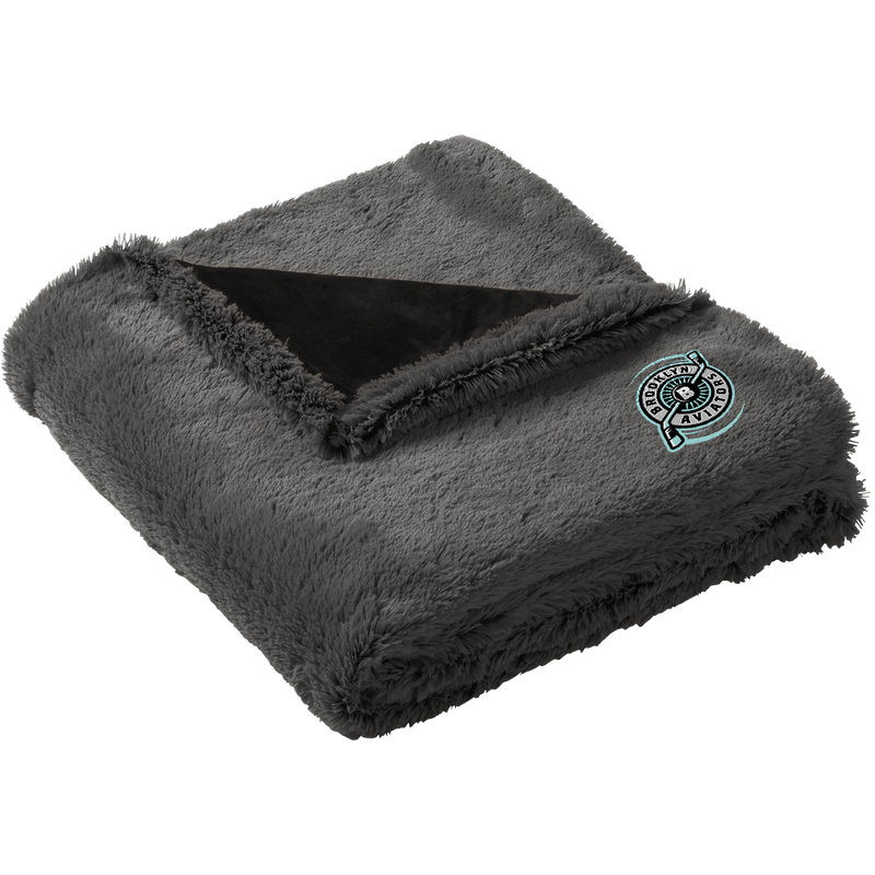 Brooklyn Aviators Faux Fur Blanket