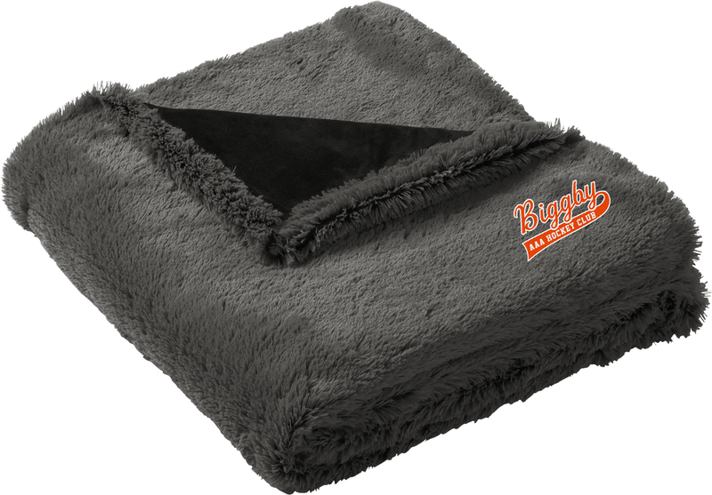 Biggby Coffee AAA Faux Fur Blanket