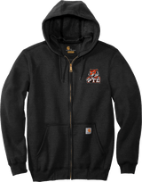 Princeton Tiger Lilies Carhartt Midweight Hooded Zip-Front Sweatshirt