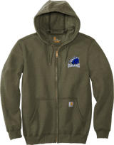 Brandywine Outlaws Carhartt Midweight Hooded Zip-Front Sweatshirt