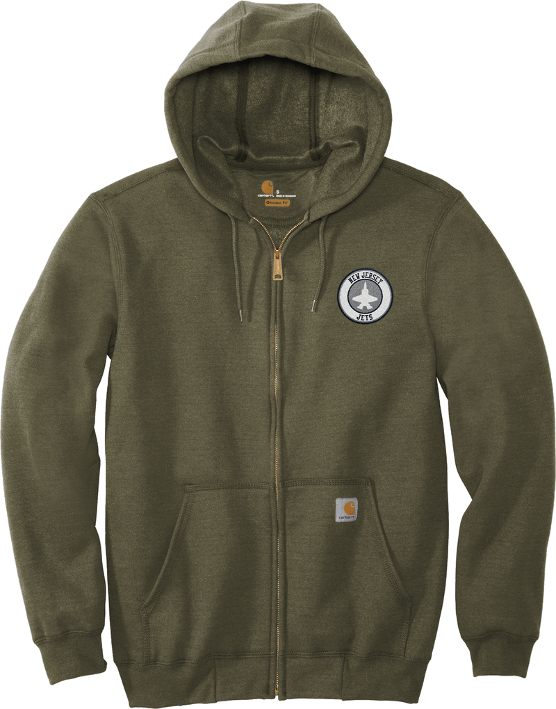 NJ Jets Carhartt Midweight Hooded Zip-Front Sweatshirt