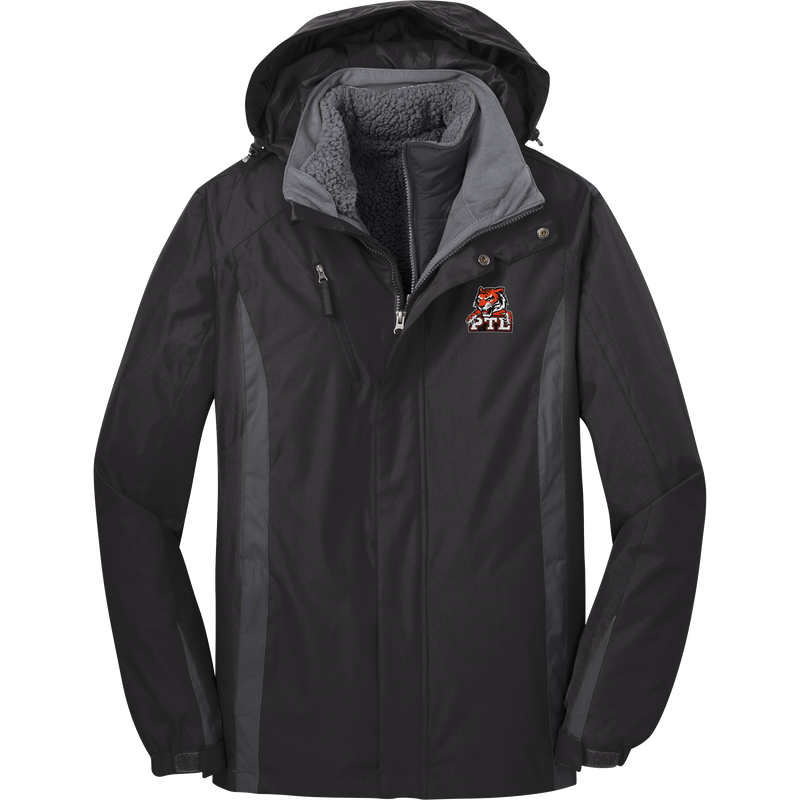 Princeton Tiger Lilies Colorblock 3-in-1 Jacket