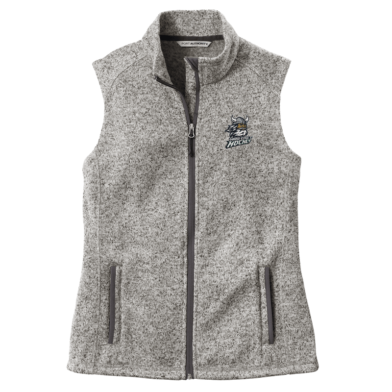 Hard Edge Hockey Ladies Sweater Fleece Vest