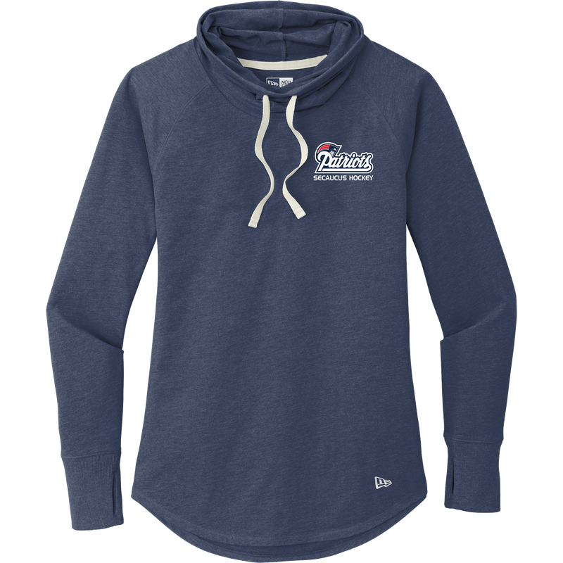 Secaucus Patriots New Era Ladies Sueded Cotton Blend Cowl Tee