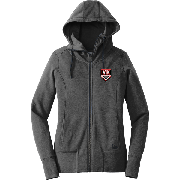 Young Kings New Era Ladies Tri-Blend Fleece Full-Zip Hoodie