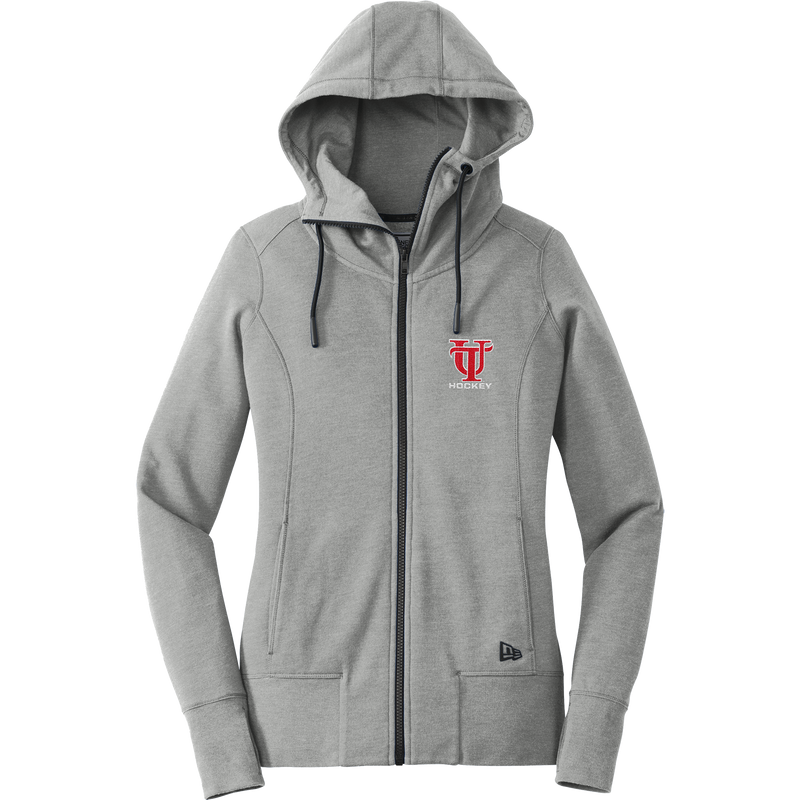 University of Tampa New Era Ladies Tri-Blend Fleece Full-Zip Hoodie