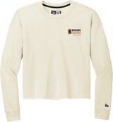 Biggby Coffee Hockey Club New Era Ladies Tri-Blend Fleece Crop Crew