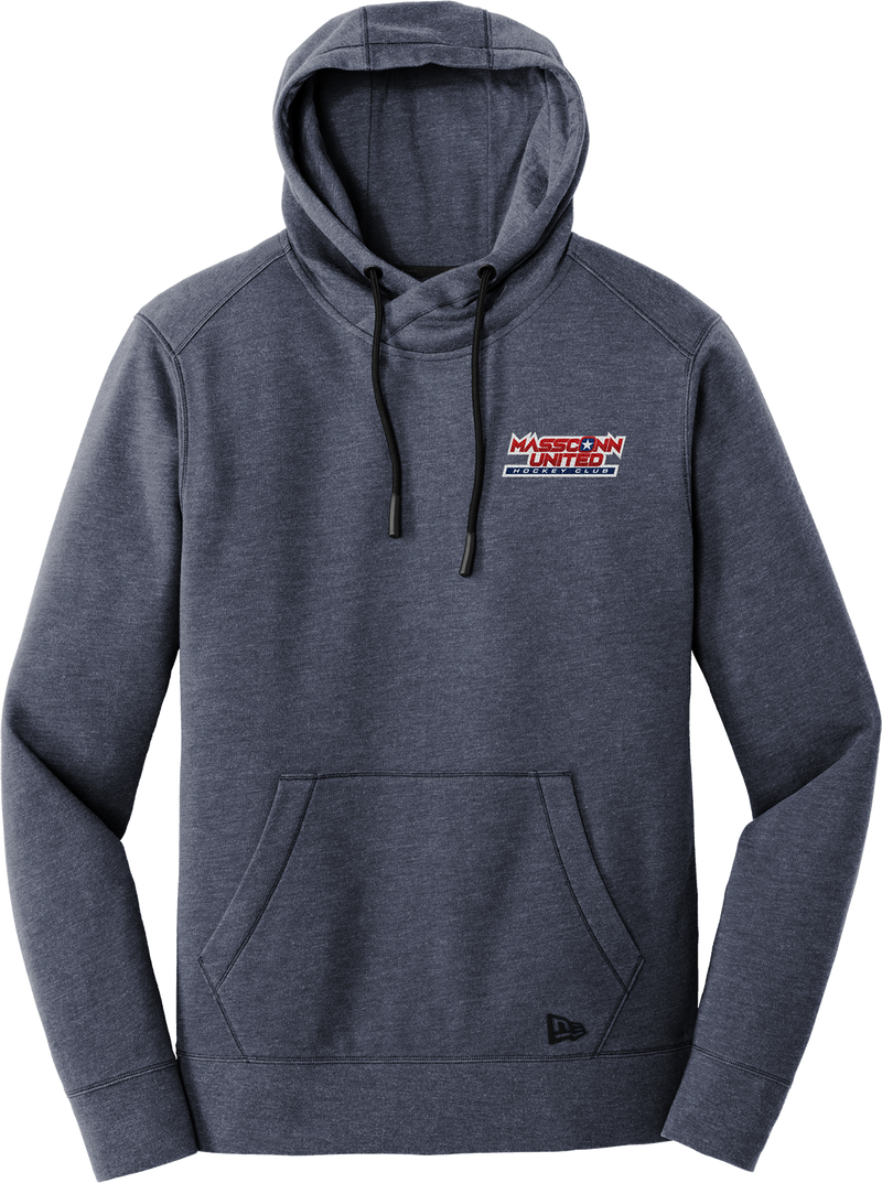 Mass Conn United New Era Tri-Blend Fleece Pullover Hoodie