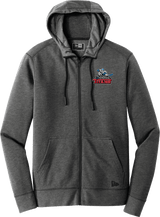 NJ Titans New Era Tri-Blend Fleece Full-Zip Hoodie