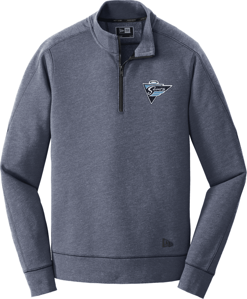 Ramapo Saints New Era Tri-Blend Fleece 1/4-Zip Pullover