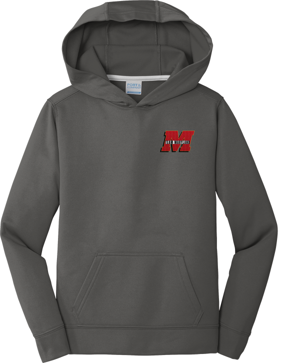 Team Maryland Youth Performance Fleece Pullover Hooded Sweatshirt