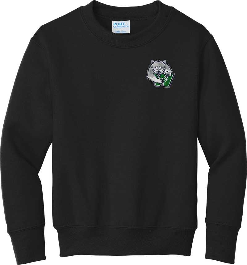 Woodbridge Wolfpack Youth Core Fleece Crewneck Sweatshirt
