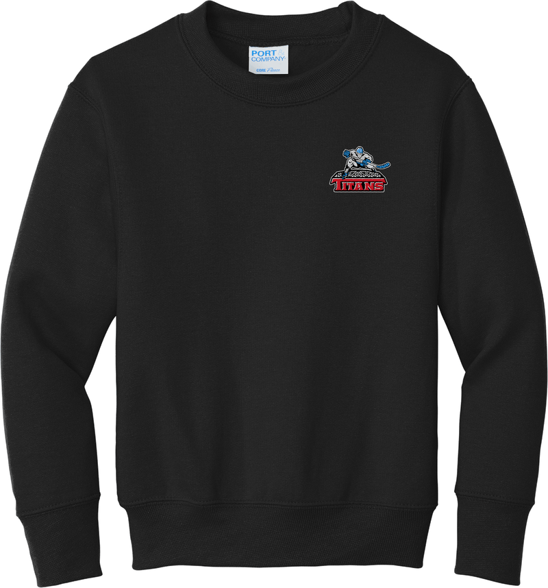 NJ Titans Youth Core Fleece Crewneck Sweatshirt