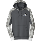 Mid-State Mustangs Sport-Wick Mineral Freeze Fleece Colorblock Hooded Pullover