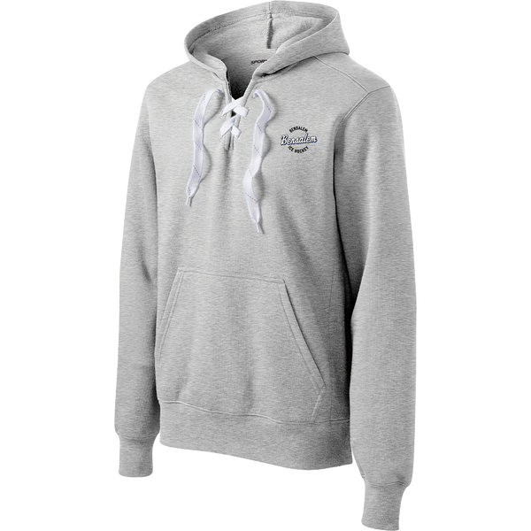 Bensalem Lace Up Pullover Hooded Sweatshirt