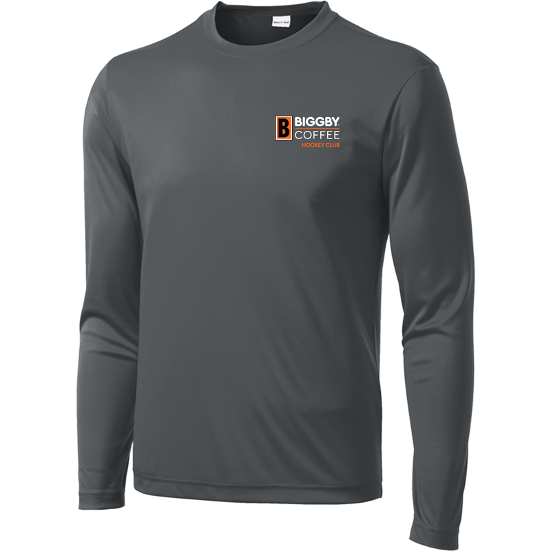 Biggby Coffee Hockey Club Long Sleeve PosiCharge Competitor Tee