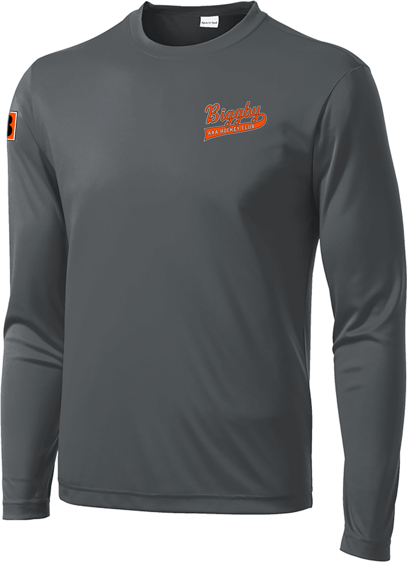 Biggby Coffee AAA Long Sleeve PosiCharge Competitor Tee