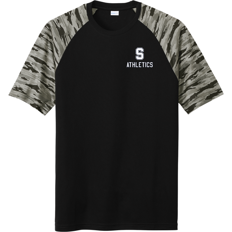 Midd South Athletics Drift Camo Colorblock Tee