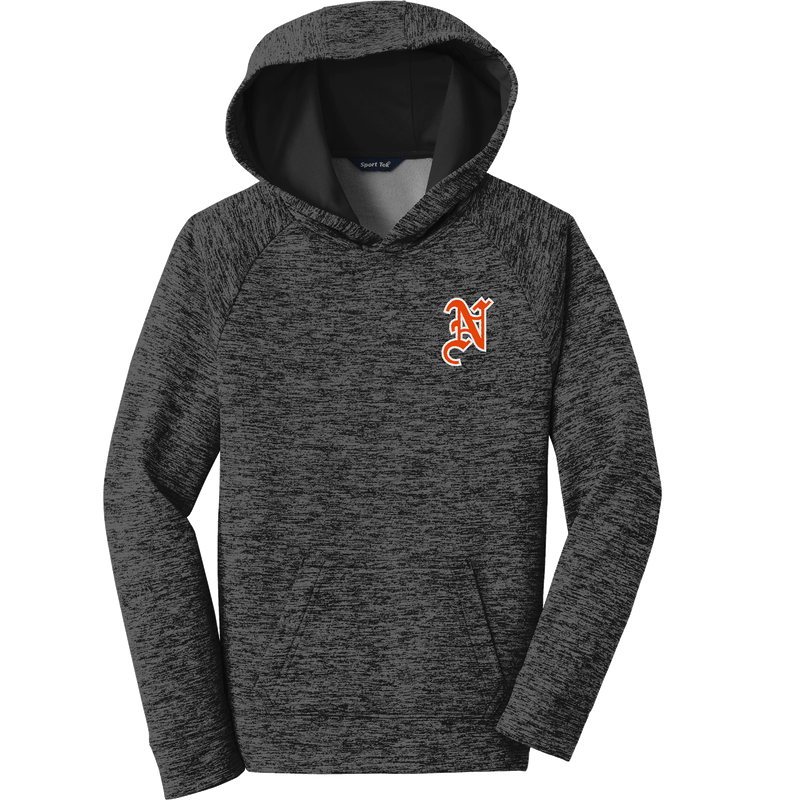 Midd North Hockey Youth PosiCharge Electric Heather Fleece Hooded Pullover