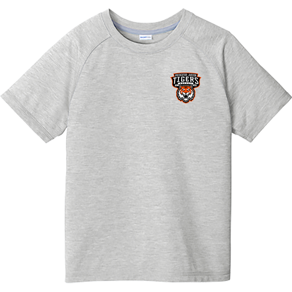 Princeton Jr. Tigers Youth PosiCharge Tri-Blend Wicking Raglan Tee